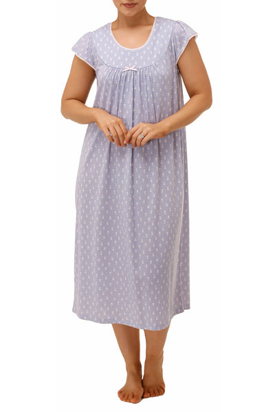 Schrank Tulip Cotton Jersey Mid Nightie -Lavender(10 Only)