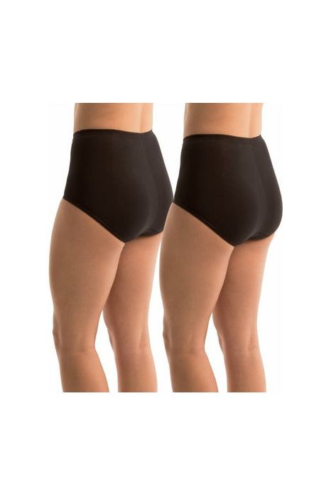 Triumph Sloggi Full Brief Twin Pack -Black