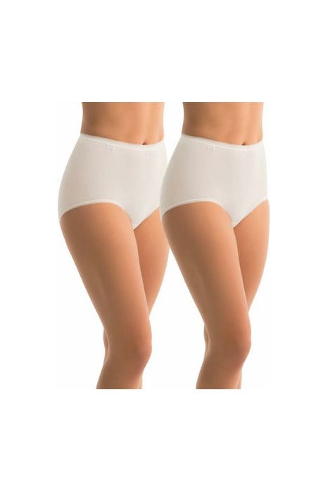 Triumph Sloggi Full Brief Twin Pack -White(20 Only)